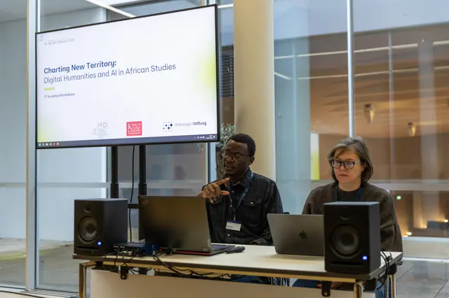 Workshop participants during Day 1 of Digital Humanities and AI in African Studies