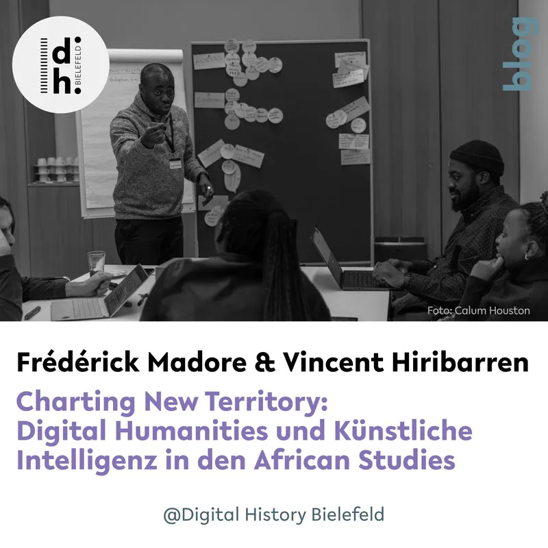 Screenshot of the Digital History Bielefeld blog post.